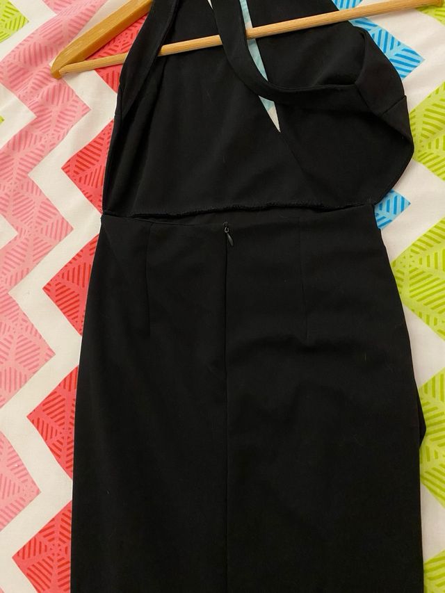 Vestido largo negro halter