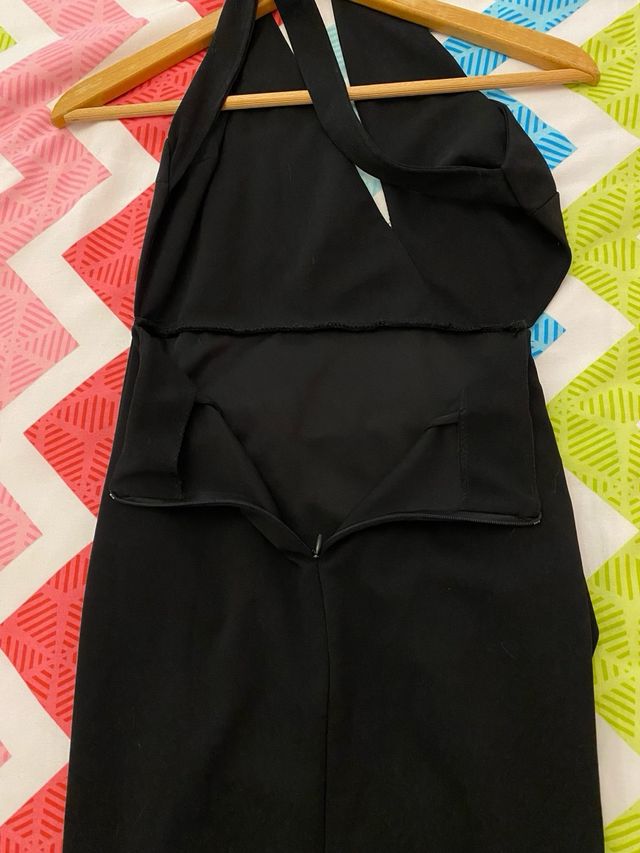 Vestido largo negro halter