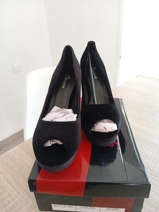 Sandalias Peep Toe Primavera Talla 40