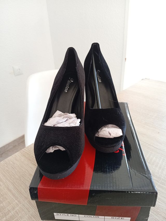 Sandalias Peep Toe Primavera Talla 40