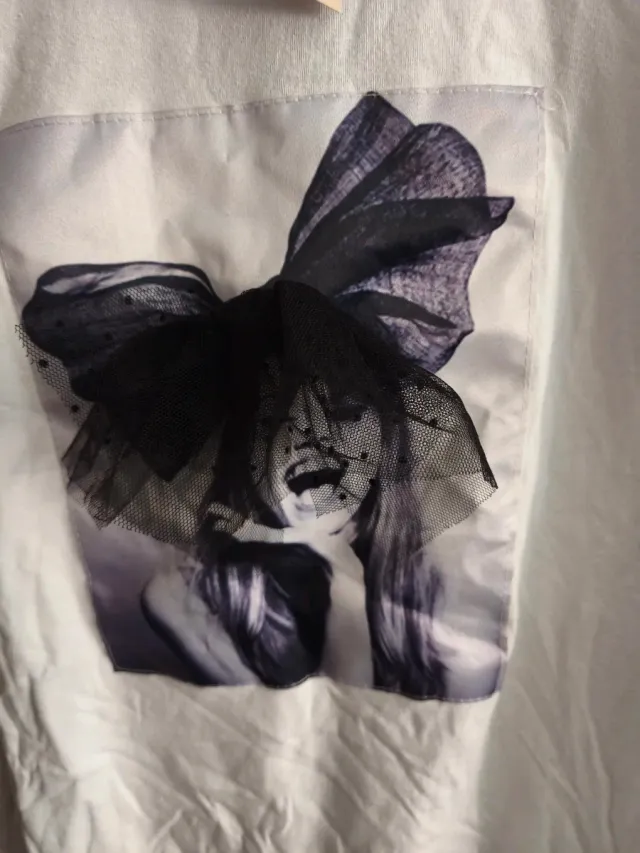 Vestido blanco con estampado