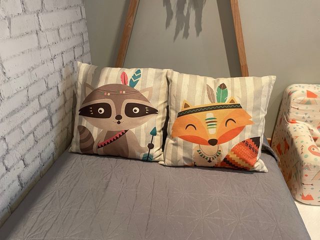 Cojines infantiles con diseño de animales