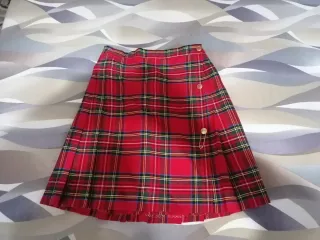 Falda escocesa cuadros talla 40