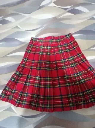 Falda escocesa cuadros talla 40