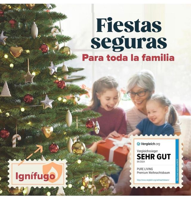 Árbol Navidad Artificial 180cm PURE LIVING