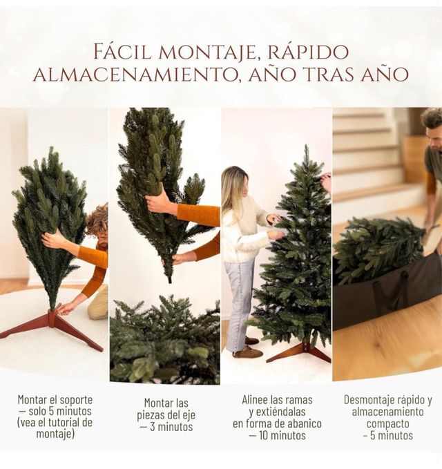 Árbol Navidad Artificial 180cm PURE LIVING