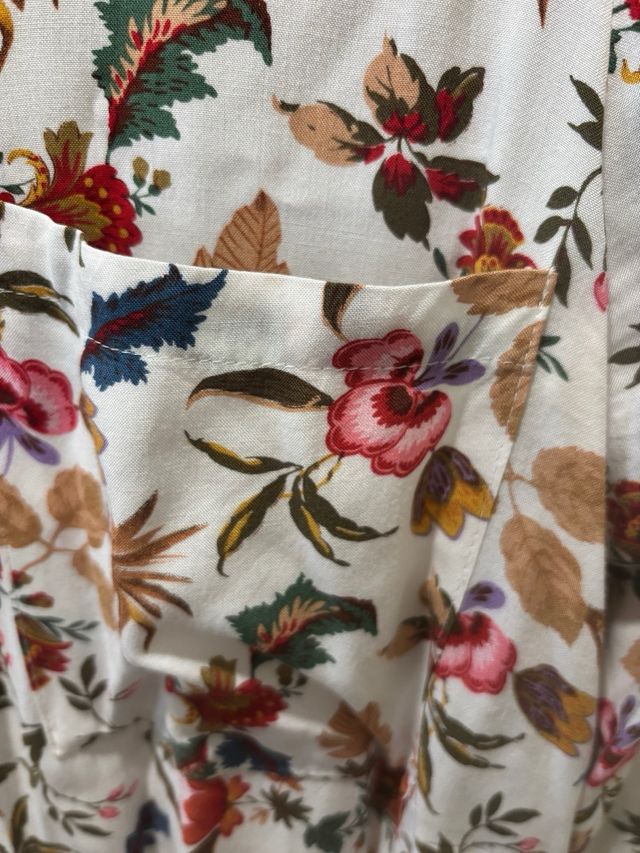 Vestido camisero estampado floral