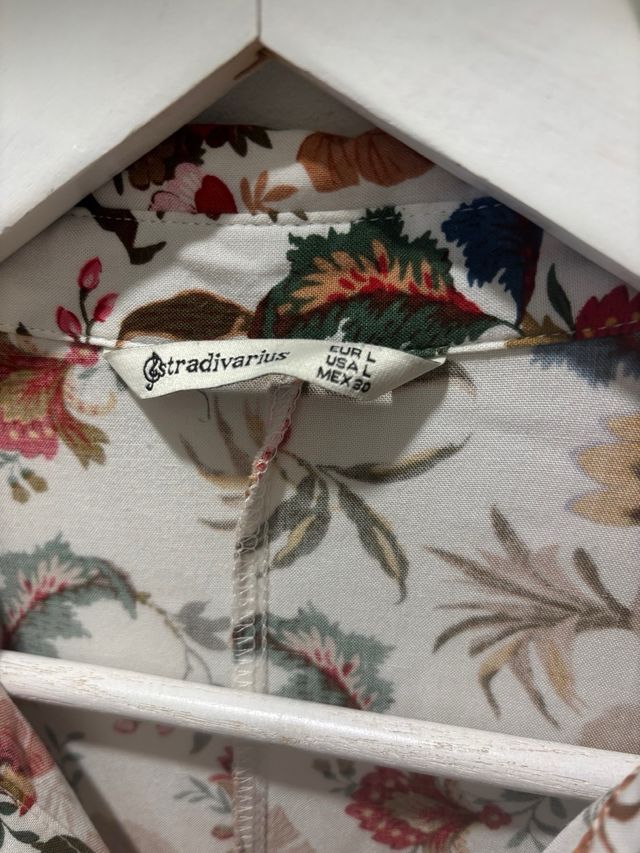 Vestido camisero estampado floral