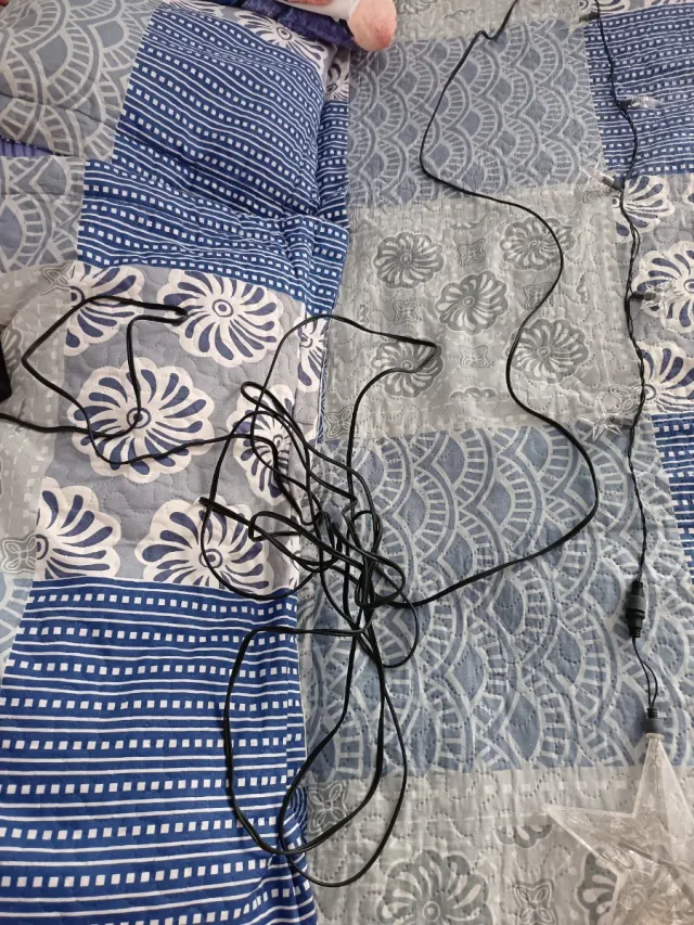 Stupende luci decorative a forma di stella dorate