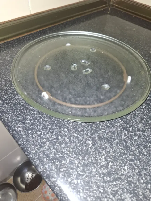 Plato giratorio microondas de cristal