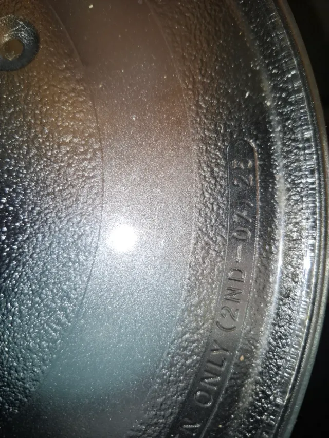 Plato giratorio microondas de cristal