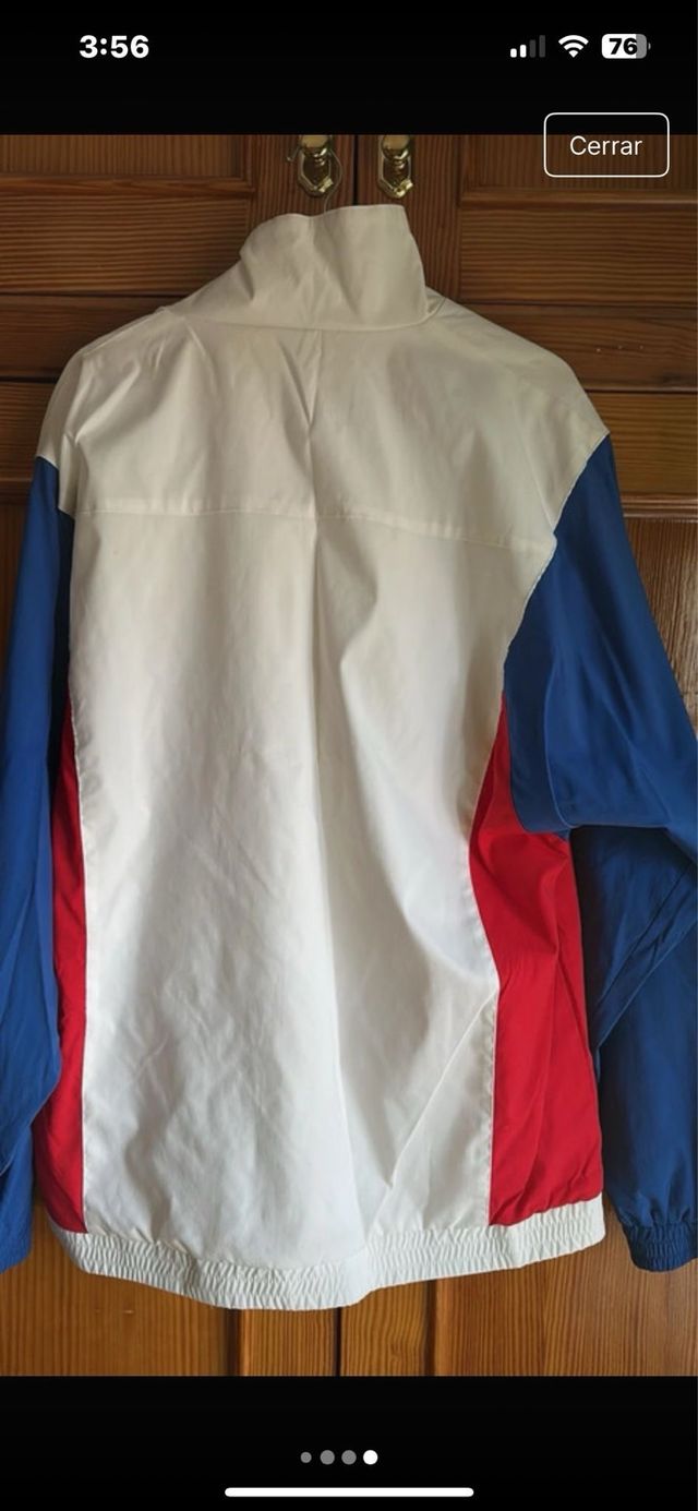 Chaqueta Snipes blanca, azul y roja