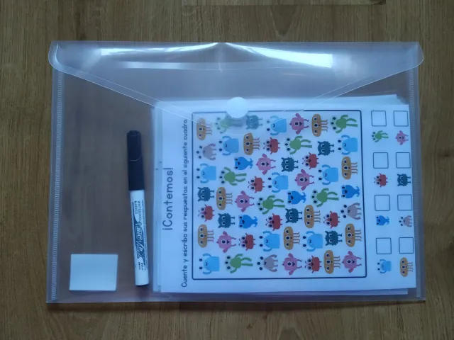 Material de tarjetas para contar matemáticas 