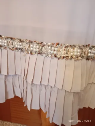 Vestido de ceremonia beige