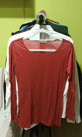 Jersey fino mujer M rojo