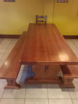 Mesa y sillas de madera para restaurante 80-90 PAX