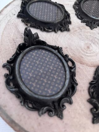 5 Mini Cornici Bronzo Vintage