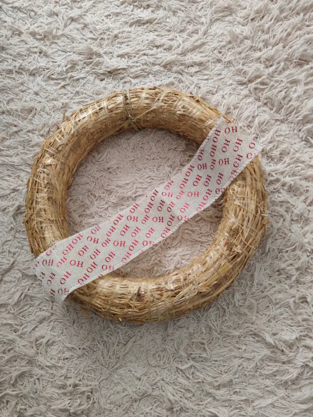 Corona Navidad Base Yute 30cm