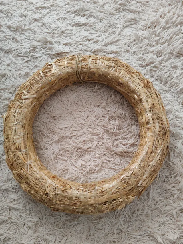 Corona Navidad Base Yute 30cm