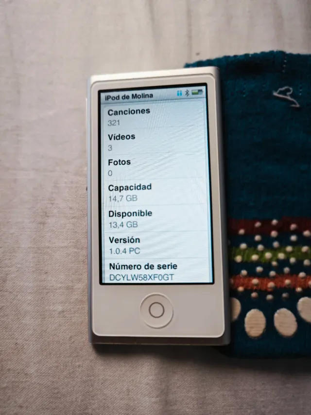 iPod Nano 7ª Gen 16GB Plata