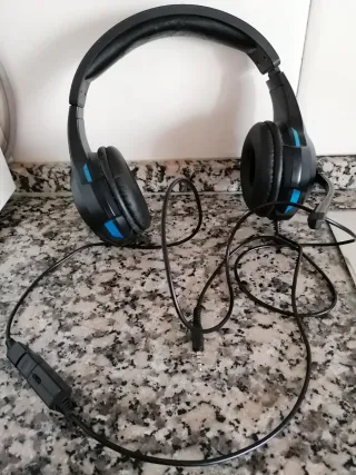 Auscultadores Audiopro Preto/Azul