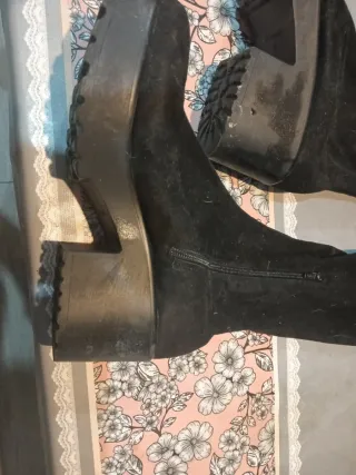 Botas altas ante negras plataforma