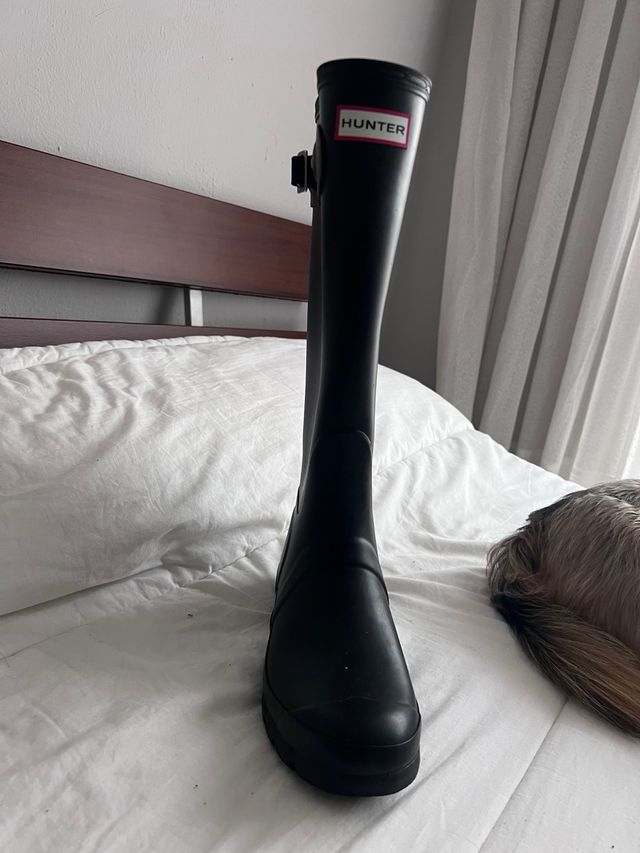 Botas Hunter Negras Usadas Una Vez