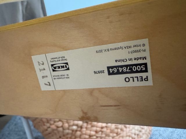 Silla Pello IKEA Madera Beige