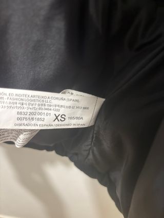 Chaleco acolchado corto negro