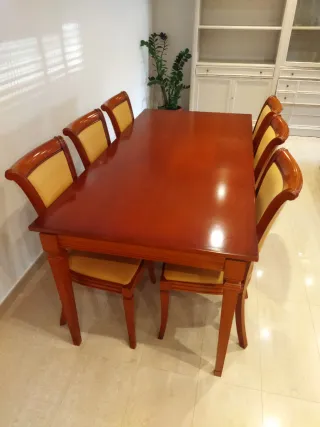 Mesa comedor extensible + 6 sillas