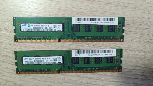 Pack 2 Memorias RAM Samsung 2GB DDR3