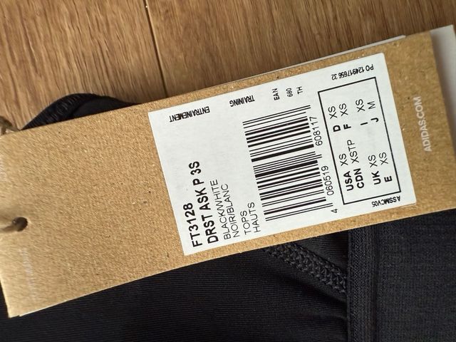 Sujetador deportivo Adidas Negro