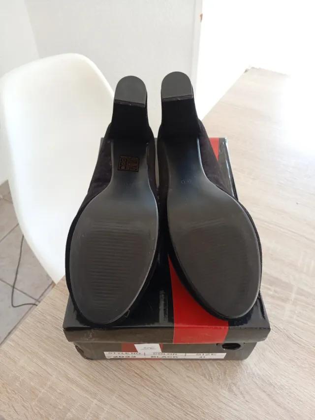 Sandalias Tacón Mujer Talla 41 Negro