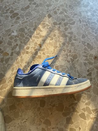Zapatillas Adidas Campus Azul/Blanco