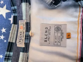 Camisa de cuadros beige y azul. Perfecto estado