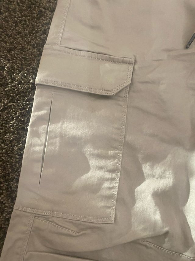 Pull & Bear Pantaloni Cargo Beige Taglia L