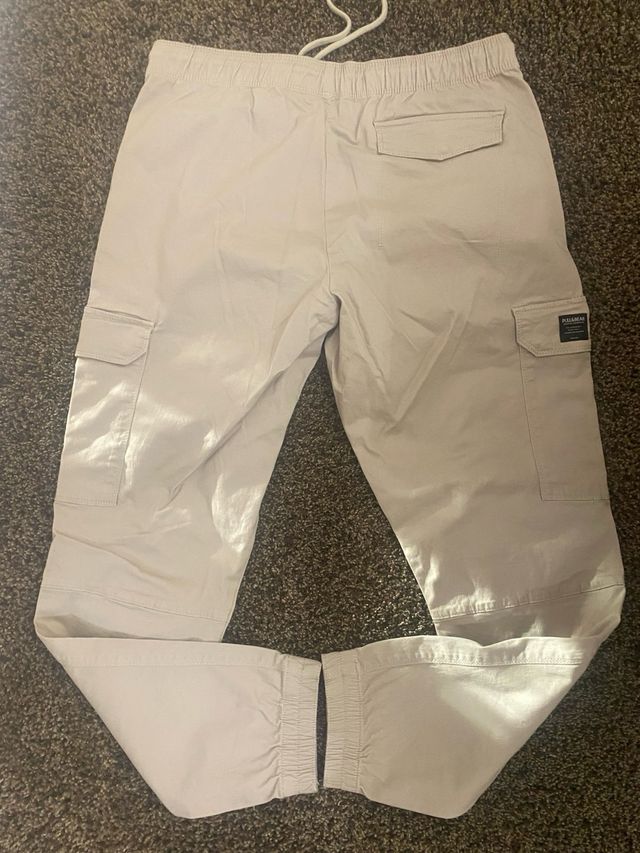 Pull & Bear Pantaloni Cargo Beige Taglia L
