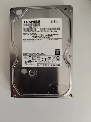 Disco Duro Toshiba 500GB SATA