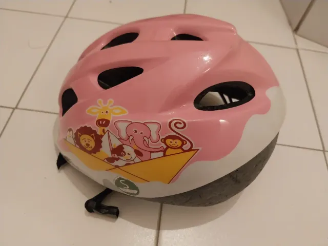 Casco infantil rosa talla S