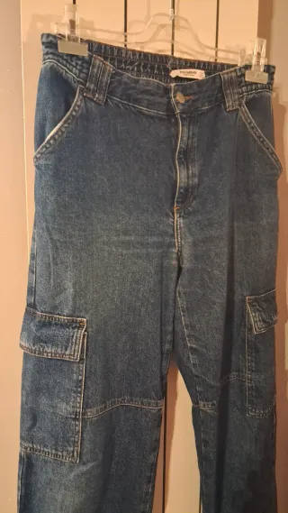Jeans Cargo Blu