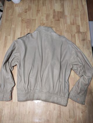 Cazadora Marithe Francois Girbaud Piel Beige