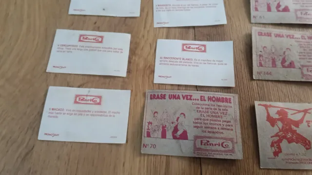 Lote cromos Panrico variado