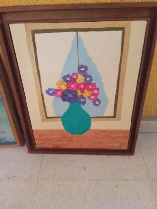 Quadri ad olio di farfalle e fiori