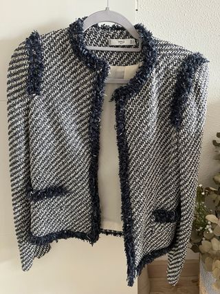Chaqueta Tweed Mango Talla S