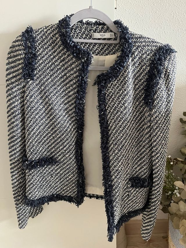 Chaqueta Tweed Mango Talla S