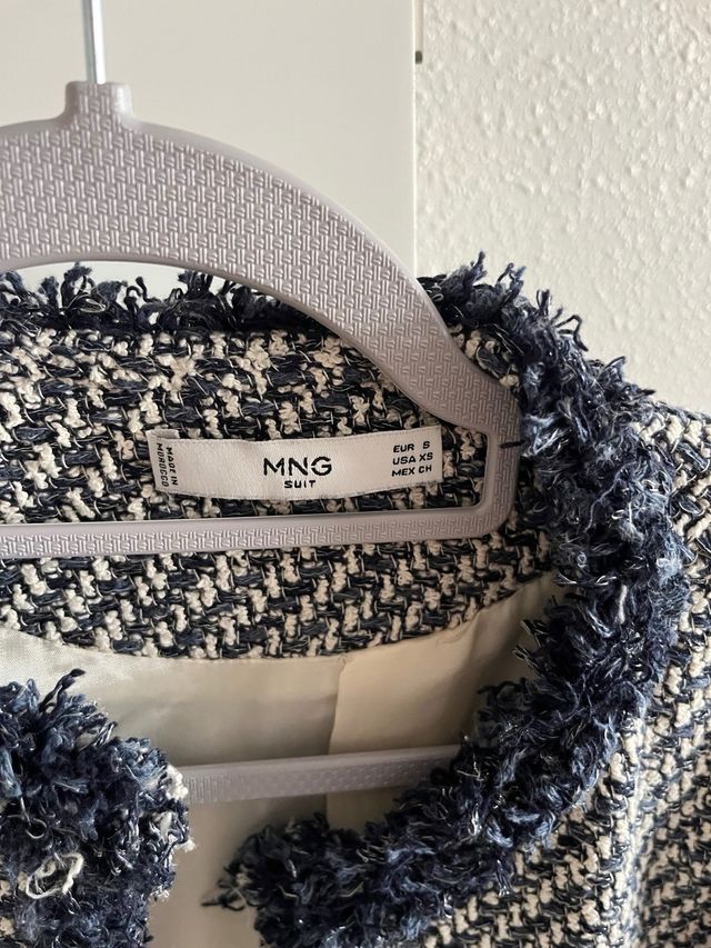 Chaqueta Tweed Mango Talla S