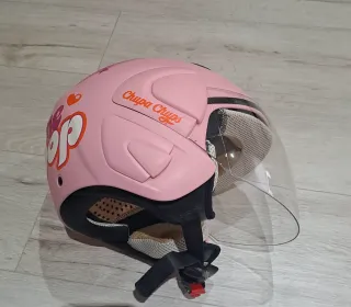Casco Moto Rosa Chupa Chups