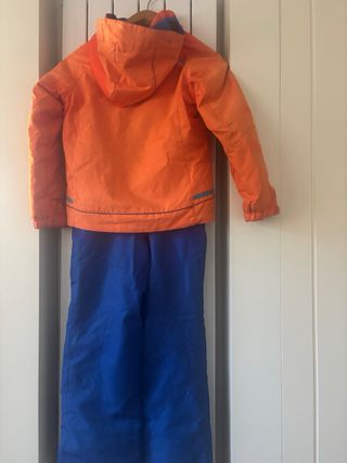 Conjunto Ropa Esquí Infantil Naranja/Azul 