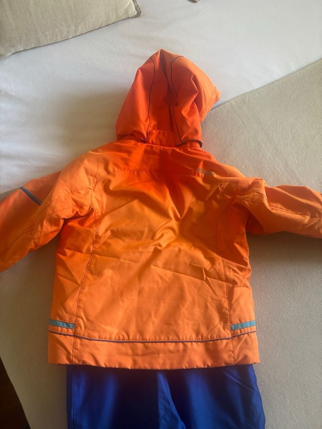 Conjunto Ropa Esquí Infantil Naranja/Azul