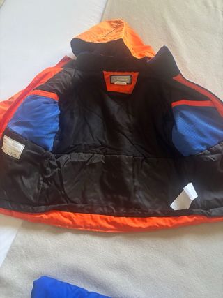 Conjunto Ropa Esquí Infantil Naranja/Azul 